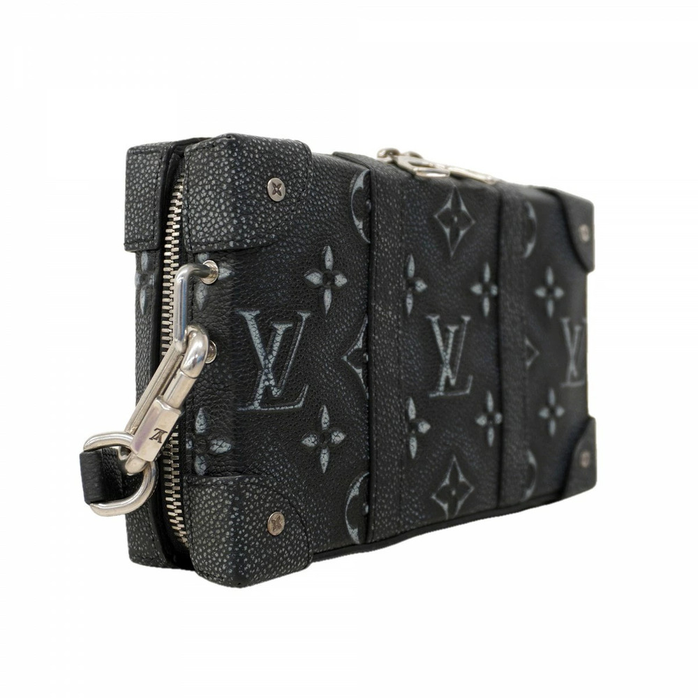 Louis Vuitton Shoulder Bag Monogram Soft Trunk Wallet Black - Picture 2 of 10